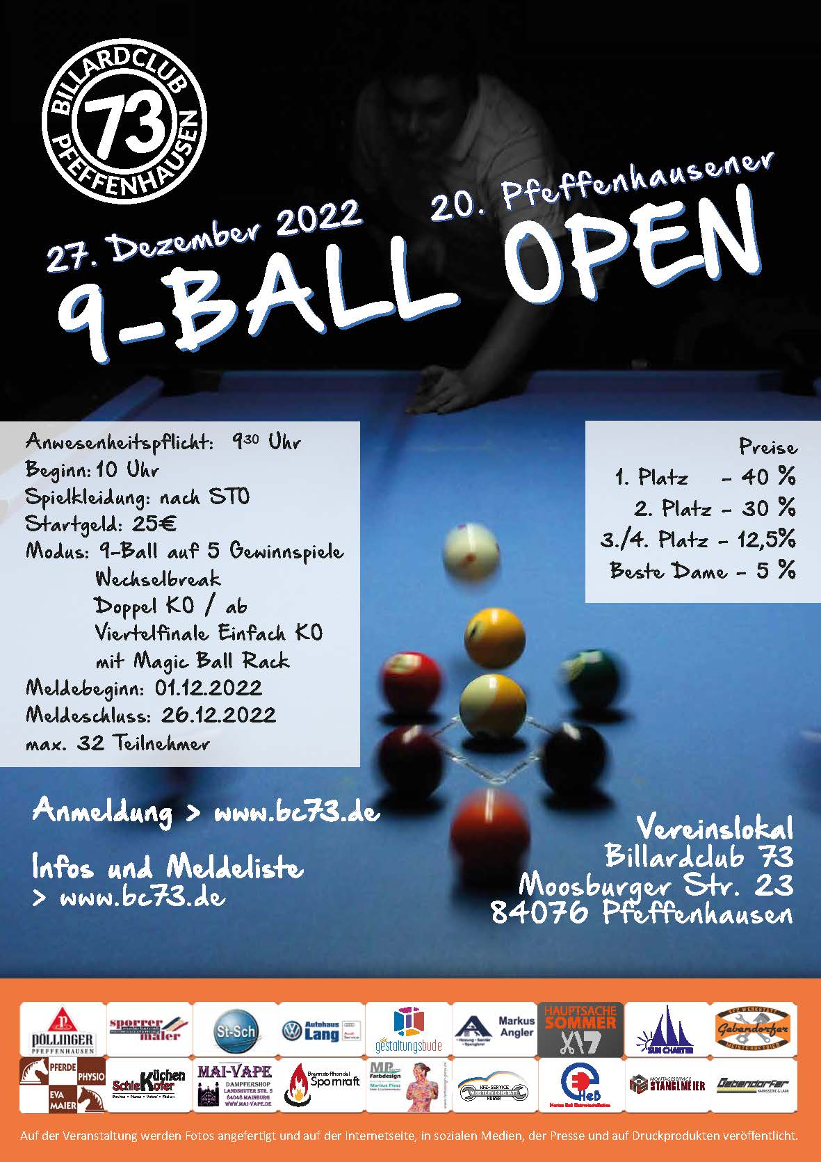 Read more about the article Pfeffenhausener 9-Ball Open